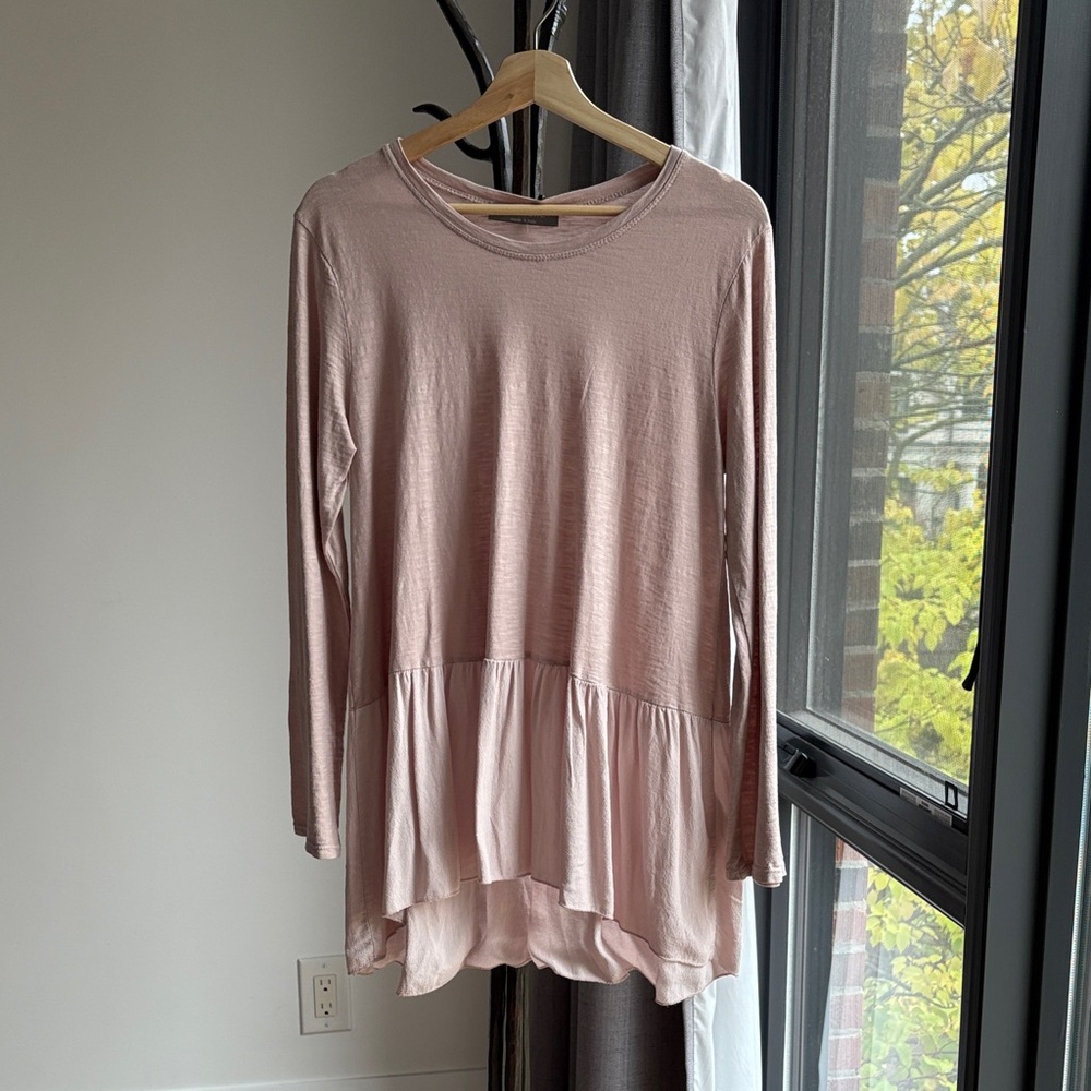 Women's Pink Long Sleeve Top